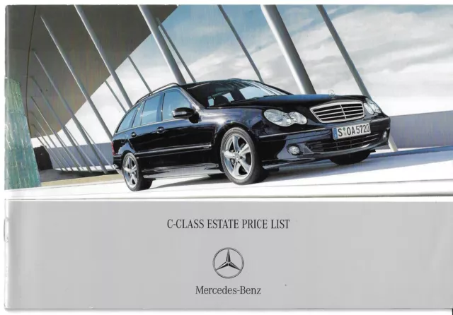 Mercedes-Benz C-Class Estate Specifications 2006-07 UK Market Brochure