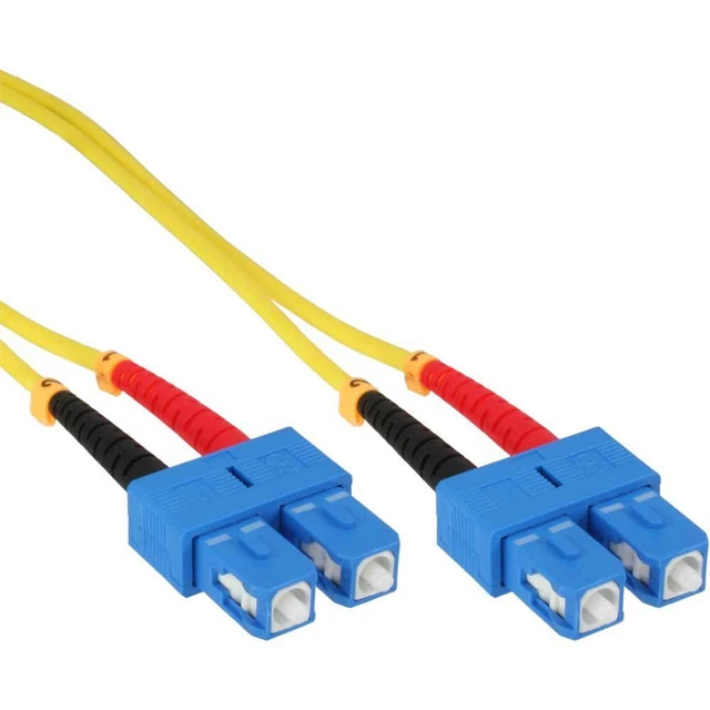 3x InLine® LWL Duplex Kabel, SC/SC, 9/125µm, OS2, 1m