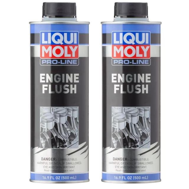 Set of 2 Engine Oil System Clean + Flush Pro Line 500ml Liqui Moly LM 2037 NEW