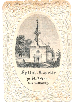 ANDACHTSBILD WALLFAHRT SPITALKAPELLE St. Johann Tettnang nähe Bodensee