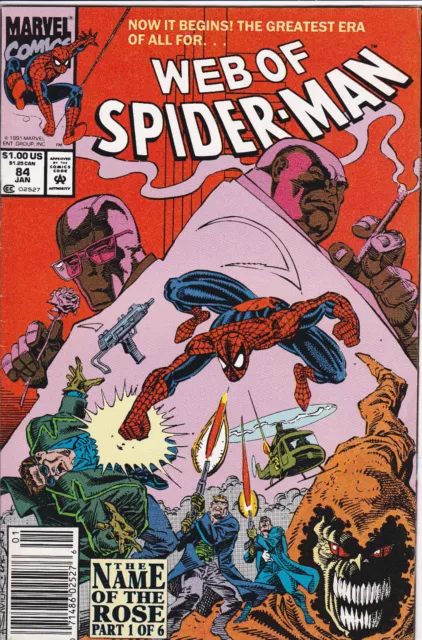 Web of Spider-Man #84 Vol. 1 (1985-1998, 2012)Marvel Comics,High Grade,Newsstand