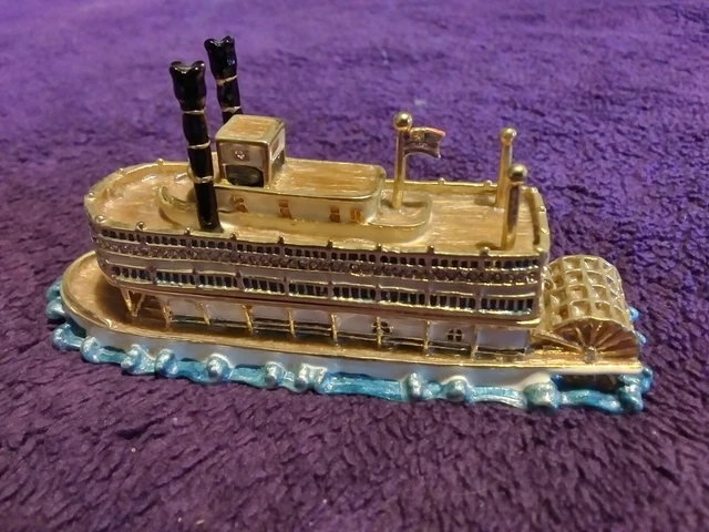 Ring Box/Jewelry Secret Stow Metal Showboat