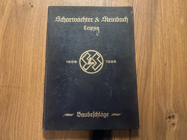 altes Buch Reklame Katalog Scharwächter & Steinbach Baubeschläge 1928 Leipzig !!