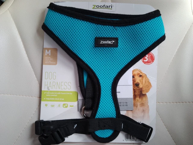 Zoofari Cooling Effect Dog Harness – Soft, No-Pull Strap Harness In Blue/Black/Red