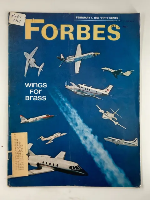 VTG Forbes Magazine February 1 1967 Company Airplane Corporate Tool