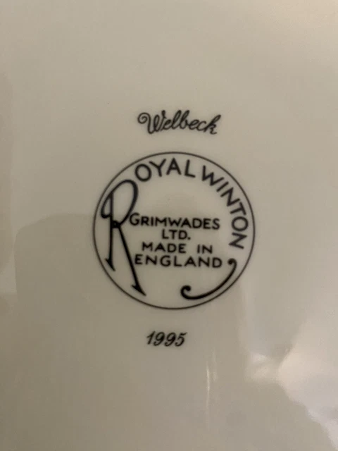 Royal Winton Grimwades Welbeck 1995 Chintz 16 Pc's Square Plates England 4