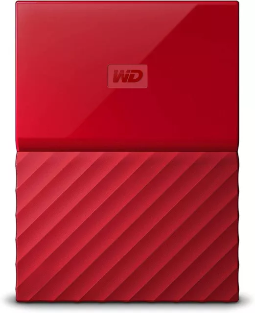 WD My Passport 1 TB externe Festplatte - Backup für PC, Xbox One und PS4 - Rot