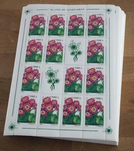 2000 Rumänien; 500 Serien Zierpflanzen, postfrisch/MNH, MiNr. 5478/81, ME 1750,-