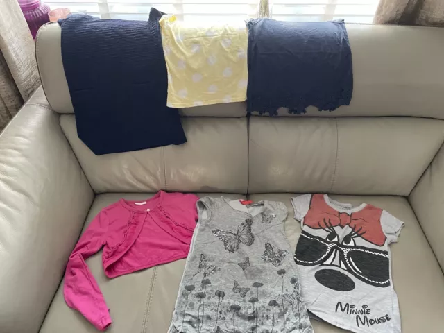 Girls Clothes Bundle 7 Items Age 6 Years. Dresses Tops Cardie. Next Etc