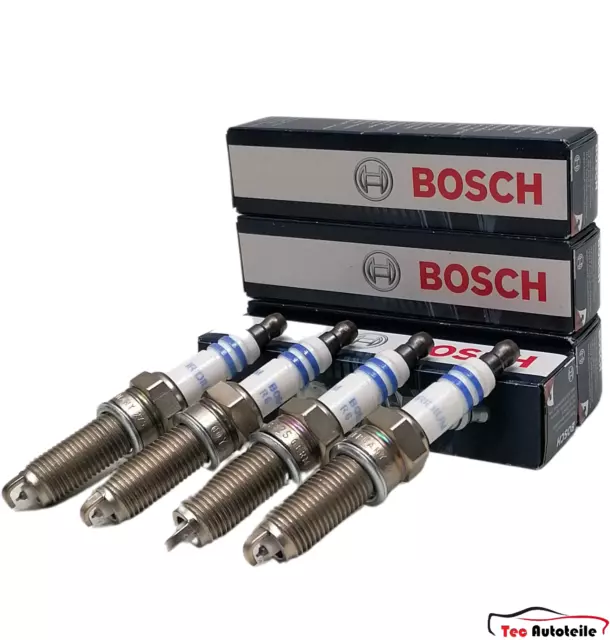 4x BOSCH Double Iridium Zündkerze LPG Mercedes CLK C E 200 Kompressor W203 W211