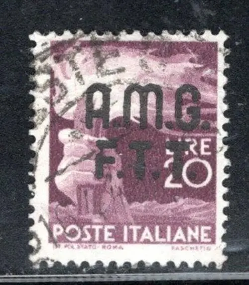 Italy  Italian Trieste Overprint Amg Ftt  Stamps Used Lot 1027Ar
