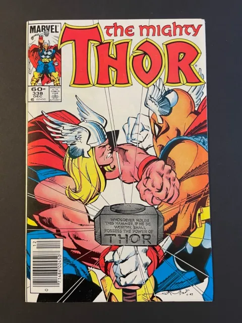 THE MIGHTY THOR #338 (Marvel 1983) 2nd App of Beta Ray Bill, Newsstand Unpressed