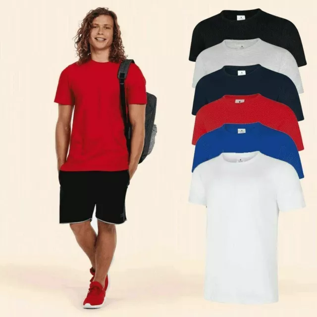 T-shirt da uomo semplice di alta qualità tutti i colori taglie unisex cotone top all'ingrosso