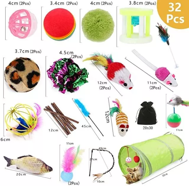 Jouets Chat,Kit Jouet Chats,Jouet pour Chat Animaux Domestiques Toys pour Chat