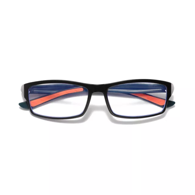 1 PK Mens Unisex Blue Light Blocking Reading Glasses Black White Frame Readers