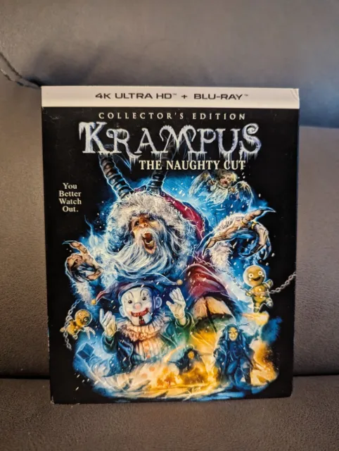 Krampus The Naughty Cut 4k Ultra HD Blu Ray with Slipcase