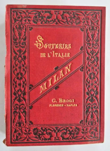 Milan Italy Tourist Souvenir Milano Italia c.1880 pictorial 18 photo views album