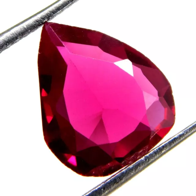 3.80 Ct Mozambique Natural Blood Red Ruby Pear Cut Certified Loose Gemstone