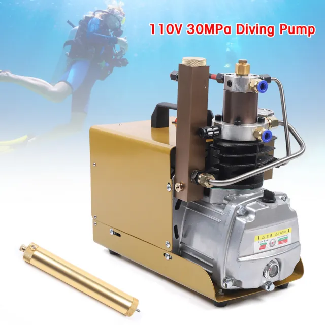 High Pressure Air Pump 30MPa 4500PSI Electric Air Compressor Scuba Diving Pump