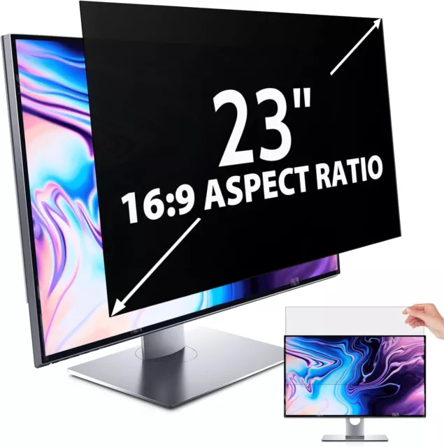 23 Inch Computer Privacy Screen Filter for Computer Monitor 16:9 Aspect Ratio