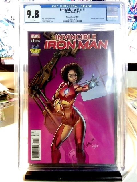 Invincible Iron Man #1 CGC 9.8 (NM/MT) | J. Scott Campbell Var. | Riri Williams
