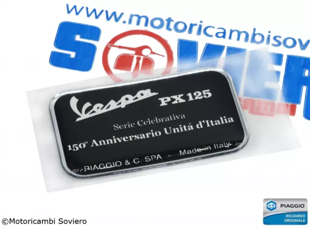 KIT SERIE FREGI adesivi scudo cofani VESPA PX 150° Anniversario Unità d' Italia EUR 12,02 - PicClick IT