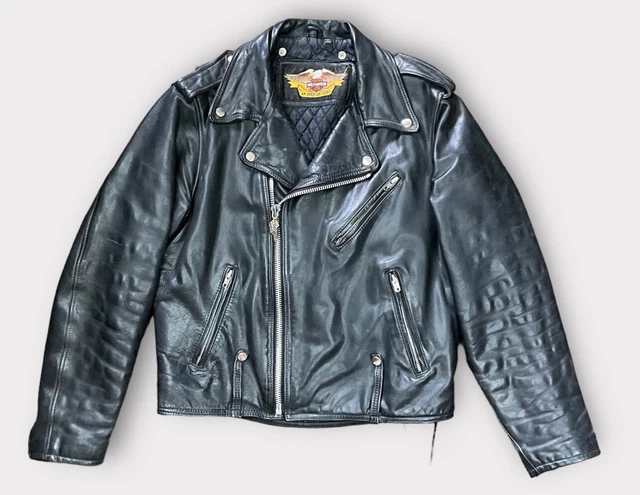 vintage amf harley davidson leather jacket