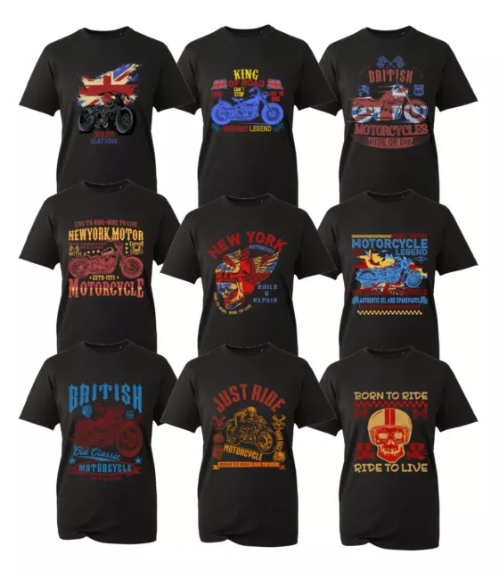 Bikers T-Shirt Motorbike Motorcycle Café Racer Chopper Bike Funny Adults Top