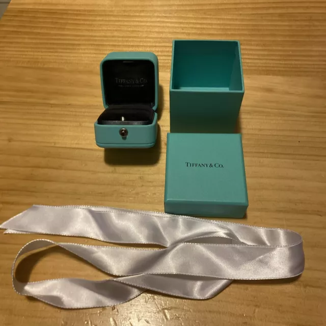 Authentic Tiffany & Co. Empty Ring Box + Outer Box + Ribbon