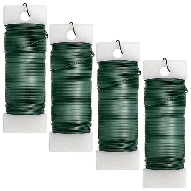 Paquete de 4 Alambres Florales Alambre de Flexible FloristeríA Alambre Verd S5A9