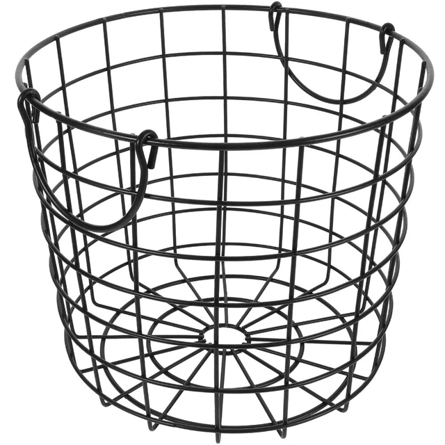 Iron Wire Laundry Hamper Laundry Storage Basket With Handles Iron Storage Basket