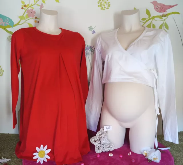 Lot vêtements occasion femme : Tunique, Bolero maternité - T : 42 / 44