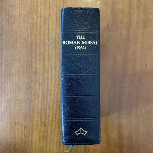 1962 Daily Roman Missal and LITURGICAL MANUAL with Vespers Leather Black