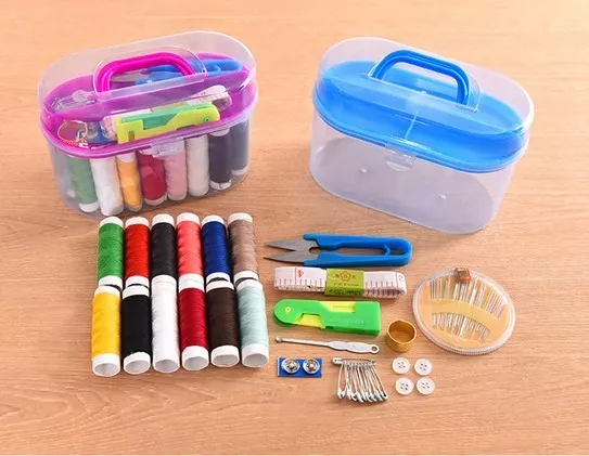 2* 24pcs Multi Function Sewing Kit Collection Custom Thread Needle Storage Caddy