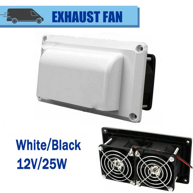 TRA Manual 12V Air/Rain Roof Vent Hatch Fan Caravan RV Parts - Foto 4