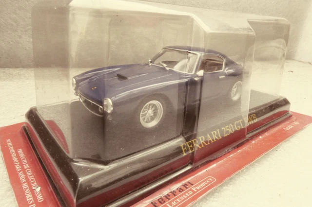Universal Hobbies Pour Presse Ferrari 250 Gt Swb Bleue Neuf En Blister Serti