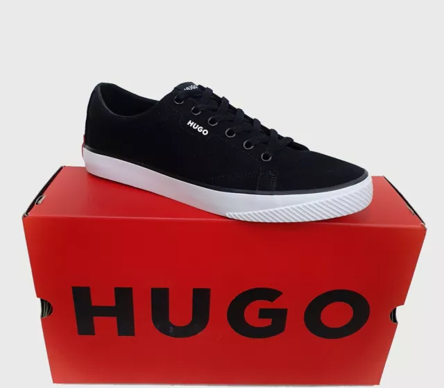 HUGO Herren Schuhe Schnürschuhe Lowtop Sneaker Canvas Sport Freizeit Dyer Tenn