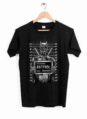 BATPOOL batman  DEAD POOL mashup  ladies kids mens  tees  t shirt DTF