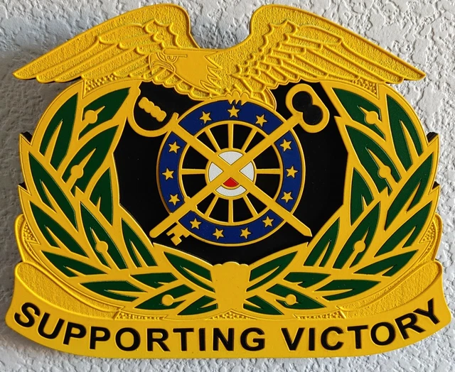 8& US ARMY Quartermaster Corps Regimental Insignia 3D Crest 40.00