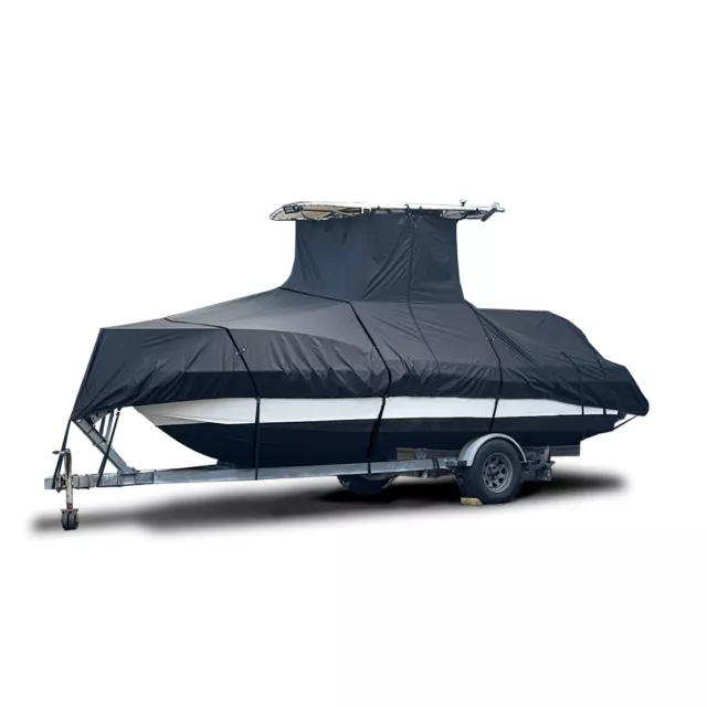 EliteShield T-Top Boat Cover for center console fishing boats waterproof storage