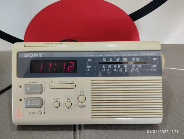 Radio Réveil Vintage FM/GO Lansay – état Fonctionnel