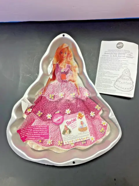 BARBIE Cake Pan Aluminum By Wilton with Instructions!!!!