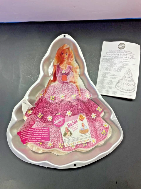 BARBIE Cake Pan Aluminum By Wilton with Instructions!!!!