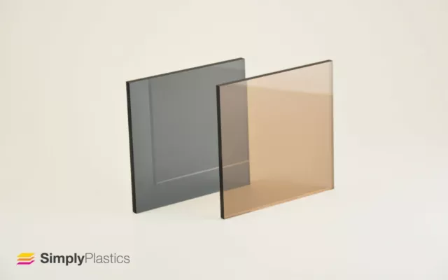 Perspex® Neutrals Tinted Acrylic Plastic Sheet Panel / Size A5 A4 A3 A2 A1