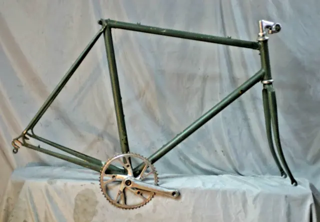 1984 Basso Racing Road Bike Frame 57cm Medium Campagnolo Dropouts Lugged Steel