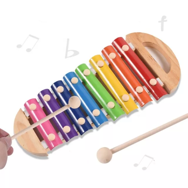 Xylophon aus Holz, Glockenspiel für Kinder, Musikspielzeug, Xylofon, Klangspiel
