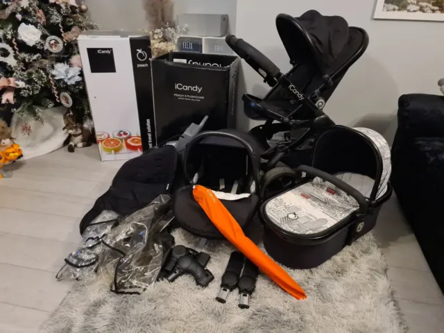 Icandy Peach 3 - Limited Edition Full Set Up, Travel System, Pram