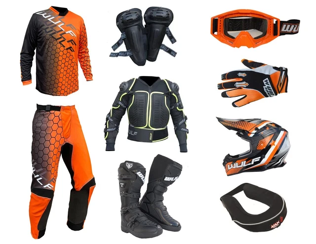 Wulfsport Casco Da Cross Per Adulti Sceptre Motocross Omologato ECE - Foto 14