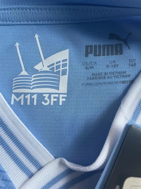 Manchester City Football Shirt Kid's Puma Home Away 3rd Jersey Top - New 3