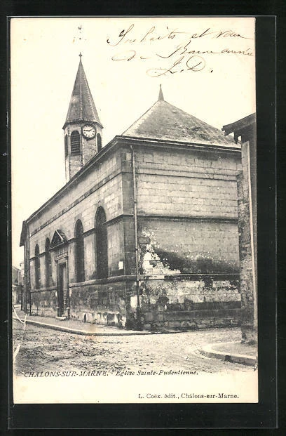 CPA Chalons-sur-Marne, Church of Sainte-Pudentienne